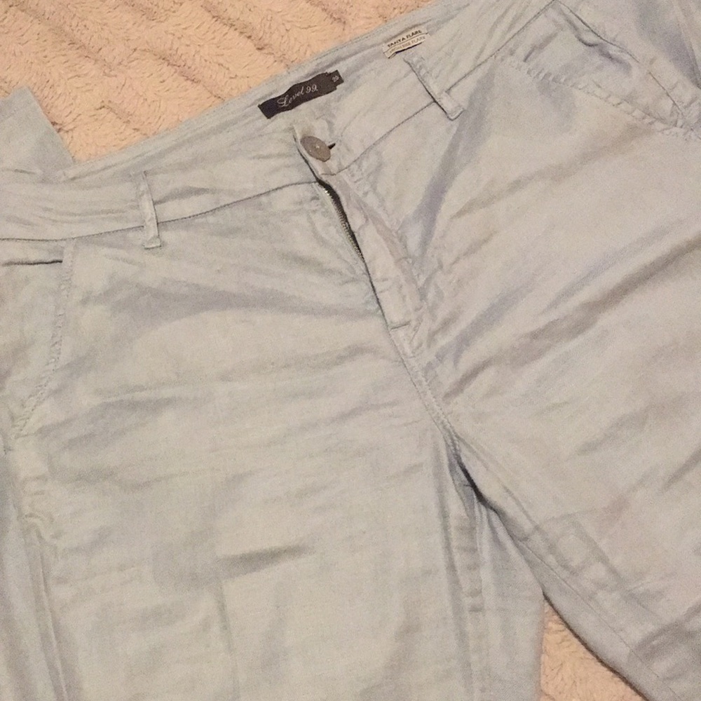 Level 99 | Tanya Flare Linen Flare Pants